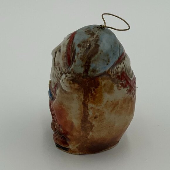 VTG Santa Wise Man Salamander Pottery Signed Ornament Bell 1982 - Picture 2 of 9